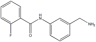N-[3-(aminomethyl)phenyl]-2-fluorobenzamide Struktur