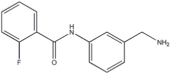 N-[3-(aminomethyl)phenyl]-2-fluorobenzamide 结构式