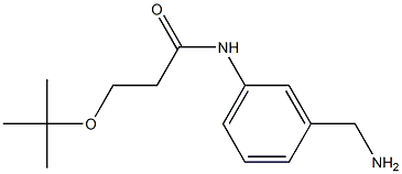 N-[3-(aminomethyl)phenyl]-3-(tert-butoxy)propanamide Struktur