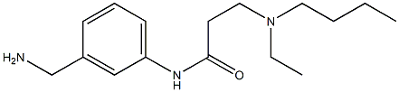 N-[3-(aminomethyl)phenyl]-3-[butyl(ethyl)amino]propanamide|