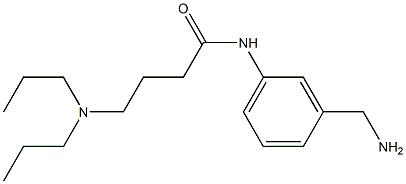 N-[3-(aminomethyl)phenyl]-4-(dipropylamino)butanamide,,结构式