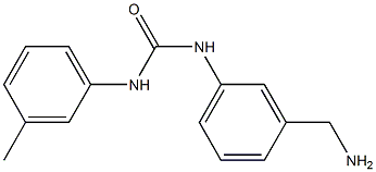 N-[3-(aminomethyl)phenyl]-N'-(3-methylphenyl)urea 结构式