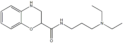 N-[3-(diethylamino)propyl]-3,4-dihydro-2H-1,4-benzoxazine-2-carboxamide Structure