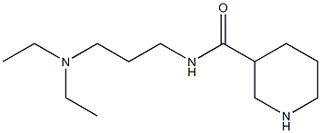 N-[3-(diethylamino)propyl]piperidine-3-carboxamide 化学構造式