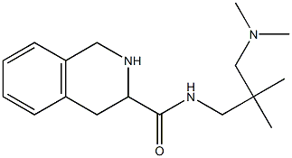 N-[3-(dimethylamino)-2,2-dimethylpropyl]-1,2,3,4-tetrahydroisoquinoline-3-carboxamide,,结构式