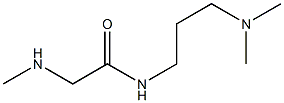 N-[3-(dimethylamino)propyl]-2-(methylamino)acetamide,,结构式