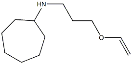 N-[3-(ethenyloxy)propyl]cycloheptanamine 结构式