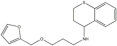 N-[3-(furan-2-ylmethoxy)propyl]-3,4-dihydro-2H-1-benzothiopyran-4-amine|