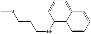 N-[3-(methylsulfanyl)propyl]naphthalen-1-amine,,结构式