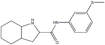 N-[3-(methylthio)phenyl]octahydro-1H-indole-2-carboxamide 结构式