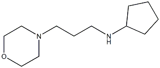 N-[3-(morpholin-4-yl)propyl]cyclopentanamine Struktur