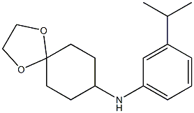 N-[3-(propan-2-yl)phenyl]-1,4-dioxaspiro[4.5]decan-8-amine,,结构式