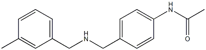 N-[4-({[(3-methylphenyl)methyl]amino}methyl)phenyl]acetamide Structure