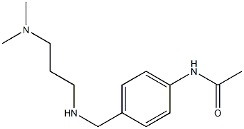 N-[4-({[3-(dimethylamino)propyl]amino}methyl)phenyl]acetamide Struktur