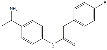 N-[4-(1-aminoethyl)phenyl]-2-(4-fluorophenyl)acetamide