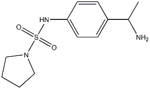 N-[4-(1-aminoethyl)phenyl]pyrrolidine-1-sulfonamide Struktur