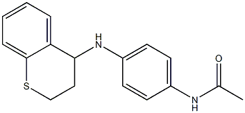N-[4-(3,4-dihydro-2H-1-benzothiopyran-4-ylamino)phenyl]acetamide Structure