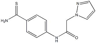 N-[4-(aminocarbonothioyl)phenyl]-2-(1H-pyrazol-1-yl)acetamide|