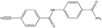 N-[4-(aminocarbonyl)phenyl]-4-cyanobenzamide Struktur