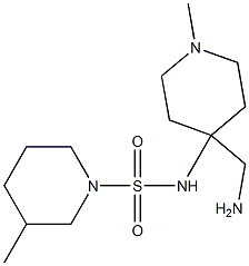 N-[4-(aminomethyl)-1-methylpiperidin-4-yl]-3-methylpiperidine-1-sulfonamide