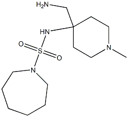 N-[4-(aminomethyl)-1-methylpiperidin-4-yl]azepane-1-sulfonamide Struktur