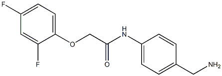 N-[4-(aminomethyl)phenyl]-2-(2,4-difluorophenoxy)acetamide Structure