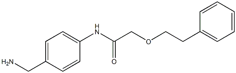 N-[4-(aminomethyl)phenyl]-2-(2-phenylethoxy)acetamide Structure