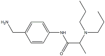 N-[4-(aminomethyl)phenyl]-2-(dipropylamino)propanamide,,结构式