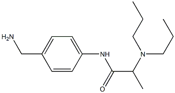 N-[4-(aminomethyl)phenyl]-2-(dipropylamino)propanamide Structure