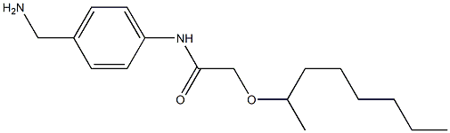 N-[4-(aminomethyl)phenyl]-2-(octan-2-yloxy)acetamide Structure
