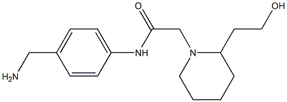 N-[4-(aminomethyl)phenyl]-2-[2-(2-hydroxyethyl)piperidin-1-yl]acetamide