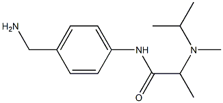 N-[4-(aminomethyl)phenyl]-2-[isopropyl(methyl)amino]propanamide 化学構造式