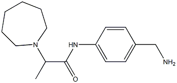 N-[4-(aminomethyl)phenyl]-2-azepan-1-ylpropanamide Struktur