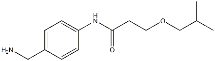 N-[4-(aminomethyl)phenyl]-3-(2-methylpropoxy)propanamide Structure