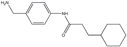 N-[4-(aminomethyl)phenyl]-3-cyclohexylpropanamide Struktur