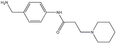  N-[4-(aminomethyl)phenyl]-3-piperidin-1-ylpropanamide