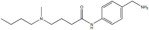 N-[4-(aminomethyl)phenyl]-4-[butyl(methyl)amino]butanamide Structure