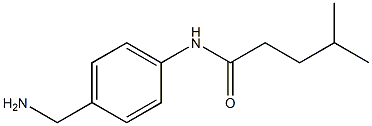 N-[4-(aminomethyl)phenyl]-4-methylpentanamide Struktur
