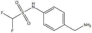 N-[4-(aminomethyl)phenyl]difluoromethanesulfonamide,,结构式