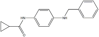 N-[4-(benzylamino)phenyl]cyclopropanecarboxamide Struktur