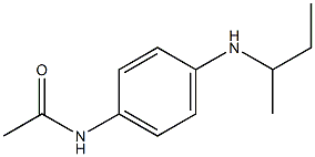 N-[4-(butan-2-ylamino)phenyl]acetamide,,结构式