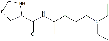 N-[4-(diethylamino)-1-methylbutyl]-1,3-thiazolidine-4-carboxamide