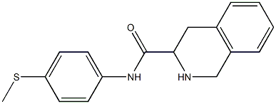 N-[4-(methylthio)phenyl]-1,2,3,4-tetrahydroisoquinoline-3-carboxamide 结构式