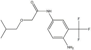 N-[4-amino-3-(trifluoromethyl)phenyl]-2-(2-methylpropoxy)acetamide Struktur