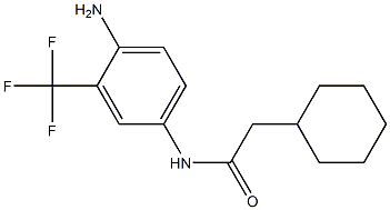 N-[4-amino-3-(trifluoromethyl)phenyl]-2-cyclohexylacetamide Structure