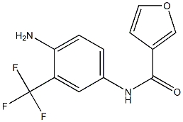 N-[4-amino-3-(trifluoromethyl)phenyl]-3-furamide Structure