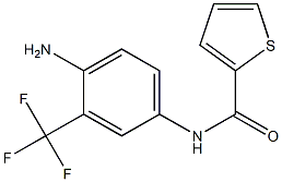 N-[4-amino-3-(trifluoromethyl)phenyl]thiophene-2-carboxamide Struktur