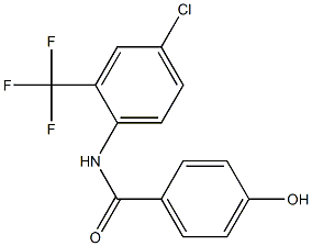 N-[4-chloro-2-(trifluoromethyl)phenyl]-4-hydroxybenzamide Structure