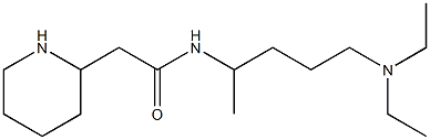 N-[5-(diethylamino)pentan-2-yl]-2-(piperidin-2-yl)acetamide Structure