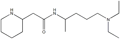 N-[5-(diethylamino)pentan-2-yl]-2-(piperidin-2-yl)acetamide,,结构式